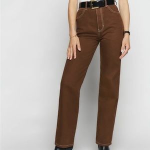 Reformation Cowboy High Rise Straight Jean
